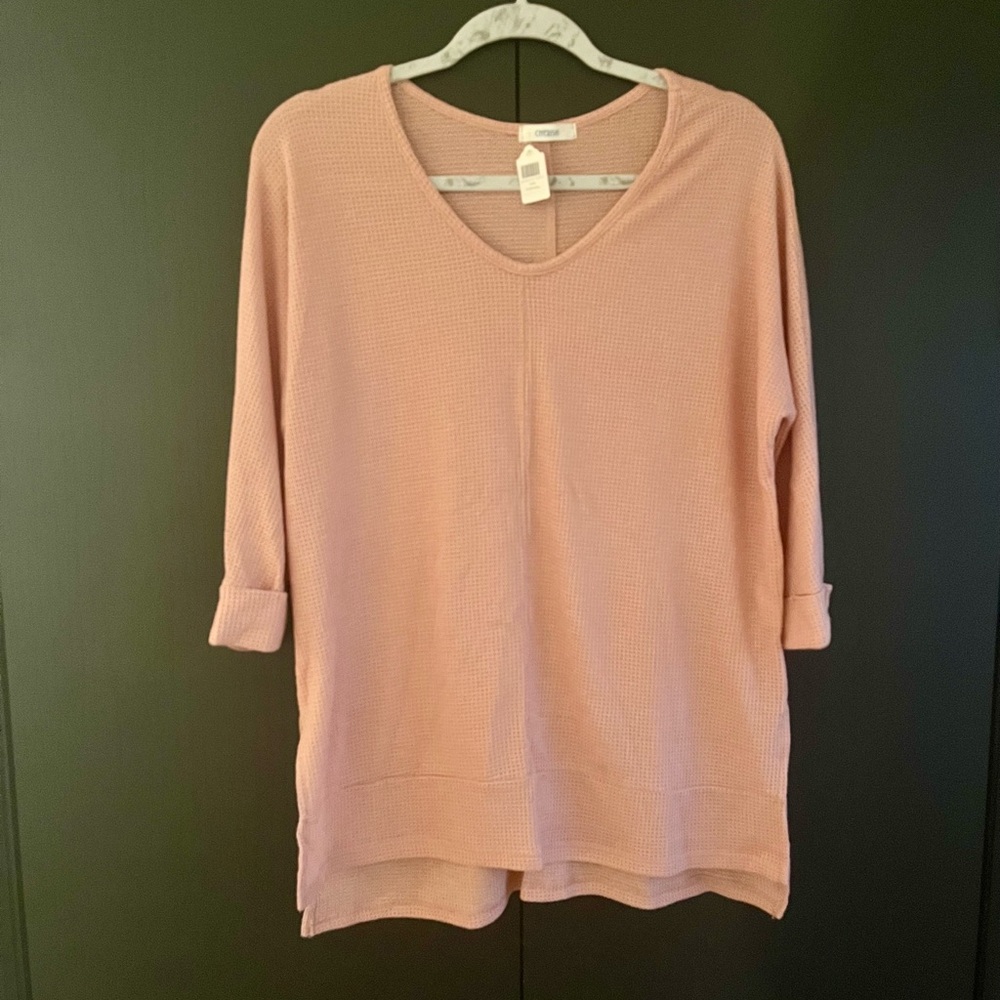 Salmon Hi-Low Tunic Top
